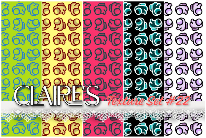 [Claire's] Texture Set #23 - Among Us - GIFT