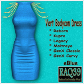 [R39] Vert BodyCon Dress-eBlue