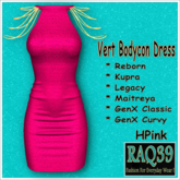 [R39] Vert BodyCon Dress-HPink