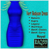 [R39] Vert BodyCon Dress-Royal