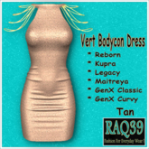 [R39] Vert BodyCon Dress-Tan