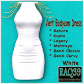 [R39] Vert BodyCon Dress-White