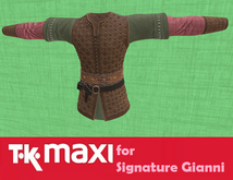 TK Maxi : Male Top Armor Leather (Signature Gianni) red under green