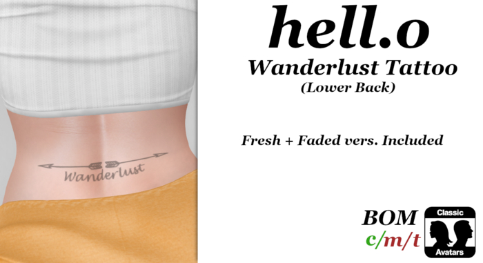 hell.o - Wanderlust Tattoo
