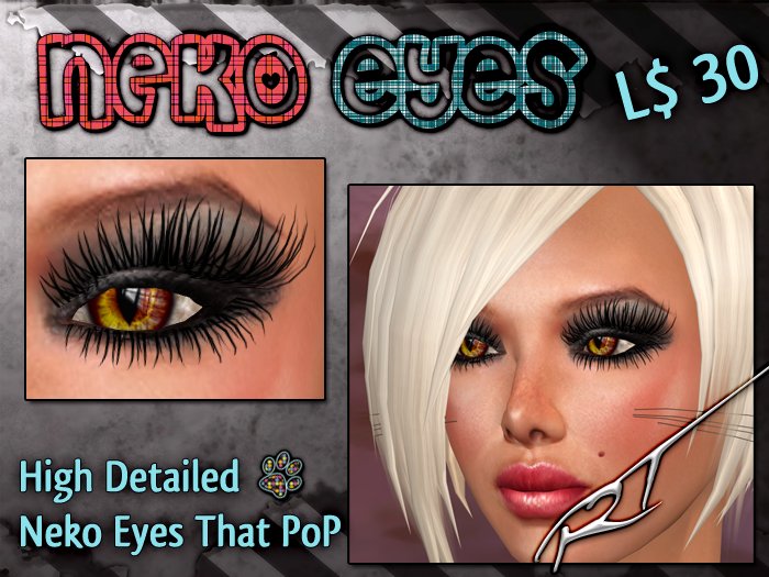 ~ Red Yellow ~ HQ Neko Eyes by Ruca Tease -- \(-_-)/ -- 