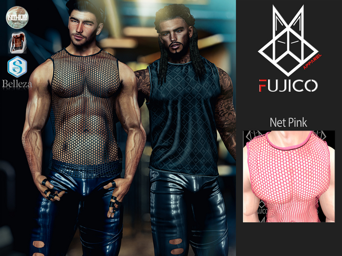 010-[FujicoApparel]-Damian Outfit Top-05 Net Pink