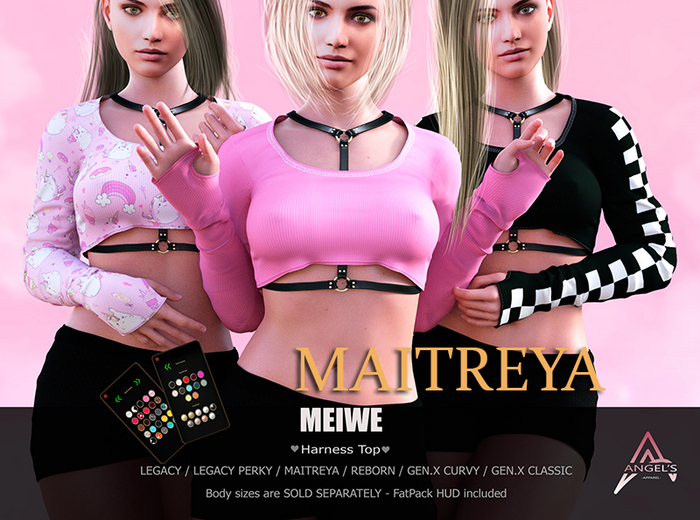 Angel's  Meiwe Harness Top-MAITREYA