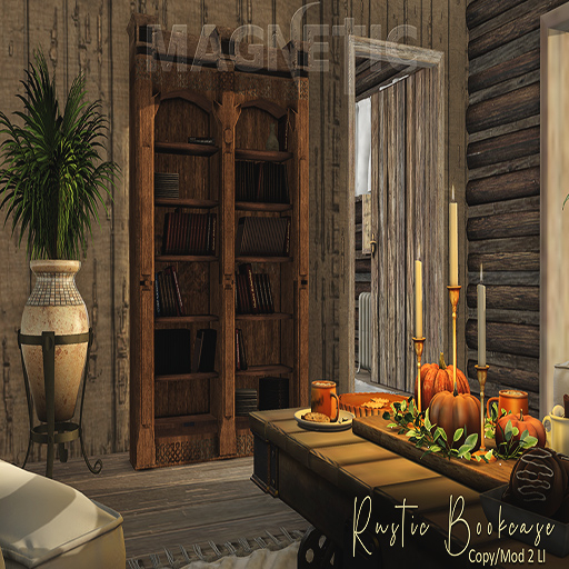 Magnetic - Rustic Bookcase (ADD ME)