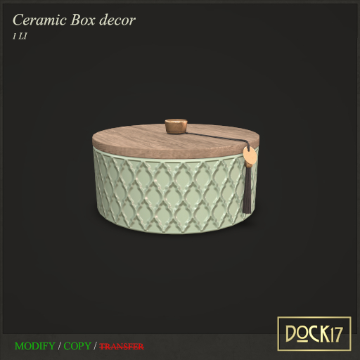 #Dock17# Ceramic box decor package (ADD)