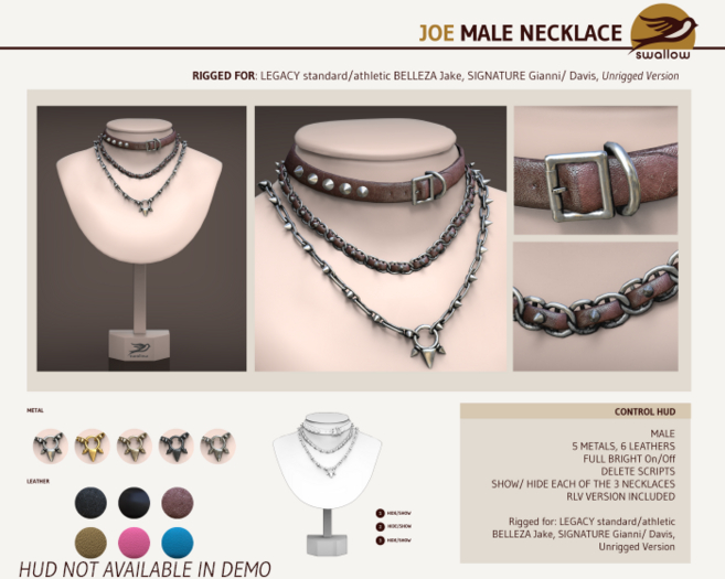DEMO ^^Swallow^^ JOE necklace