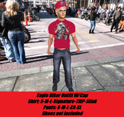 Eagle Biker Oufit-Red-Male