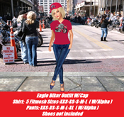 Eagle Biker Oufit-Red-Female