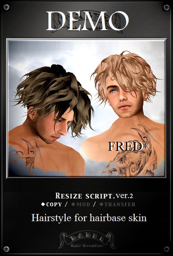 **BABEL**Fred 2block Hair Resize2 DEMO