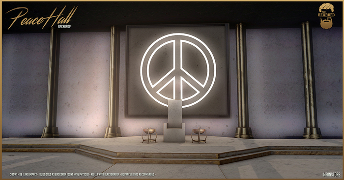 Peace Hall Backdrop - The Bearded Guy