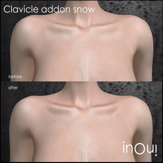 [inOui] clavicle addon for Velour tone: Snow