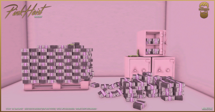 Pink Heist Backdrop - The Bearded Guy