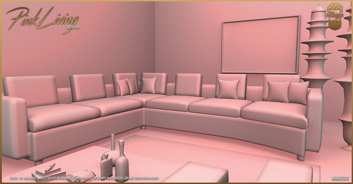 Pink Living Backdrop - The Bearded Guy