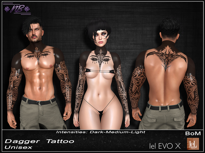 *NB* Dagger Tattoo Unisex
