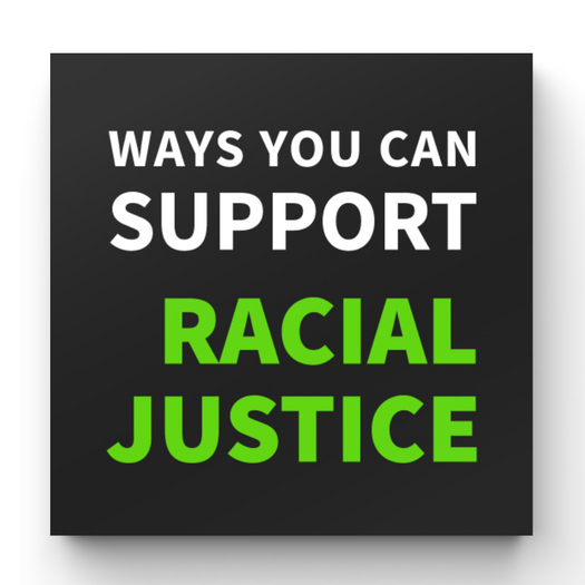 Take Action Sign - Support Racial Justice