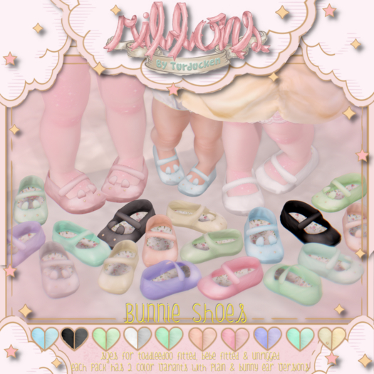 {Ribbons} Bunnie Shoes - Lights {Box}