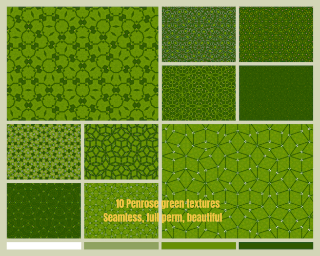 Penrose Green Texture Collection - Full perm