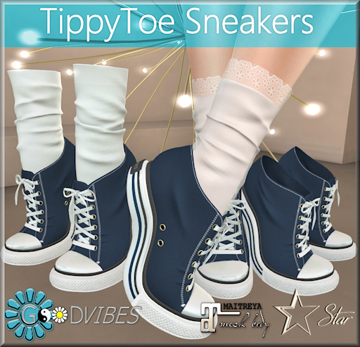 GoodVibes Blueberry TippyToe Sneakers