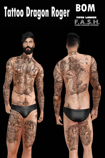 F.A.S.H VIPER Tattoo Dragon Roger BOM