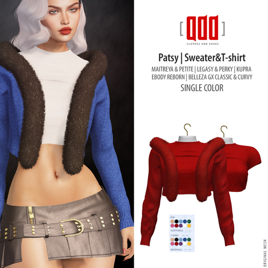 [ADD] Patsy Sweater&T-shirt - Red