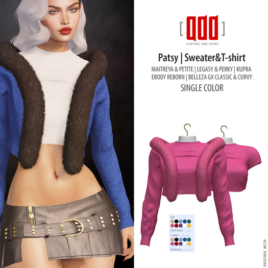 [ADD] Patsy Sweater&T-shirt - Pink