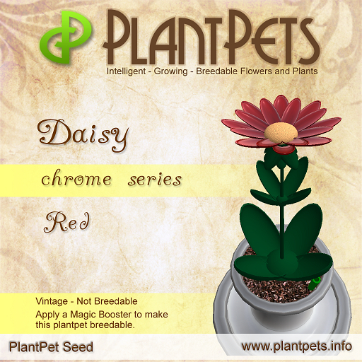 PlantPet Seed [Daisy *Chrome Red*]