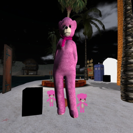 Pink Teddy Bear Avatars tiny and large v7