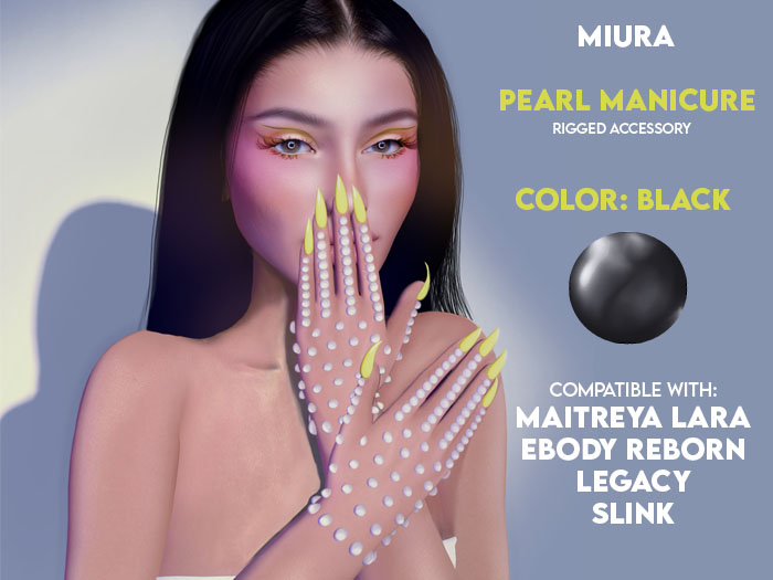 MIURA - Pearl Manicure #black