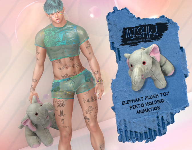MISHKA Elephant Plush Toy