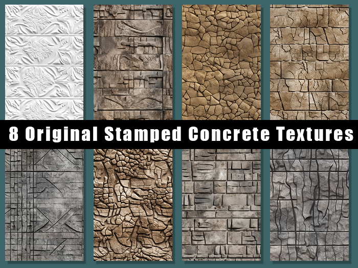 Inovative Stampted Concrete Wall Texture PACK