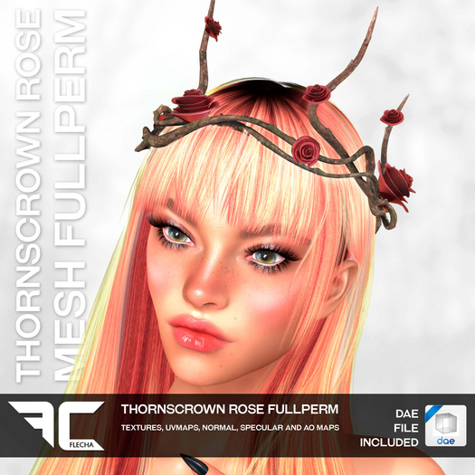 FLECHA Thorns Crown Rose Fullperm