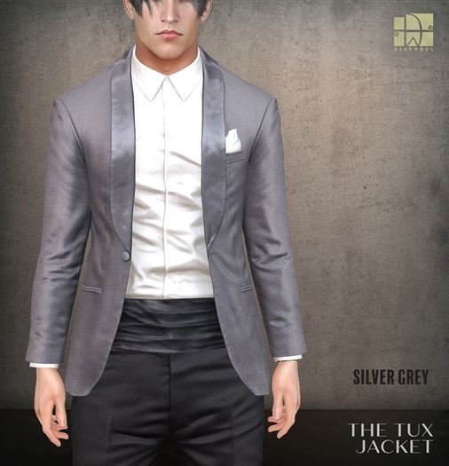 [Deadwool] The Tux - Trousers - silver grey