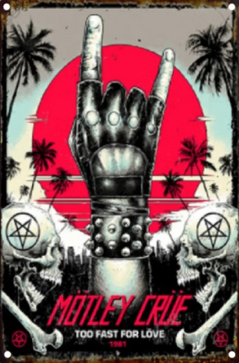 Metal Sign-Motley Crue