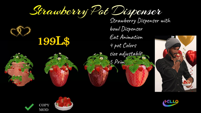 Strawberry Pot Dispenser
