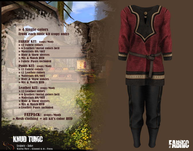 //RKS// Knud Tunic - Fabric Red