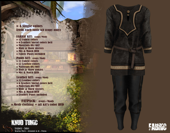 //RKS// Knud Tunic - Fabric Black
