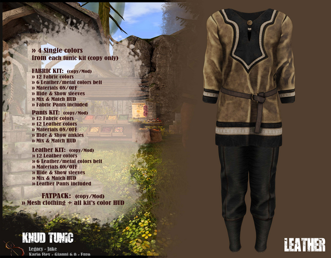 //RKS// Knud Tunic - Leather Beige