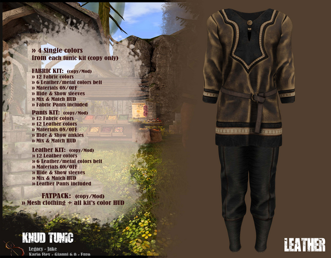 //RKS// Knud Tunic - Leather Brown