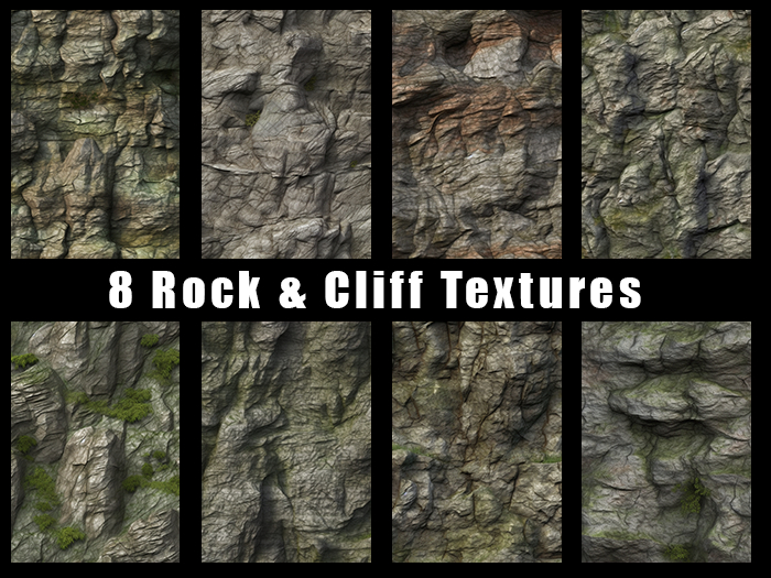 Rock and Cliff  - 8 textures - FULL PERM PACK