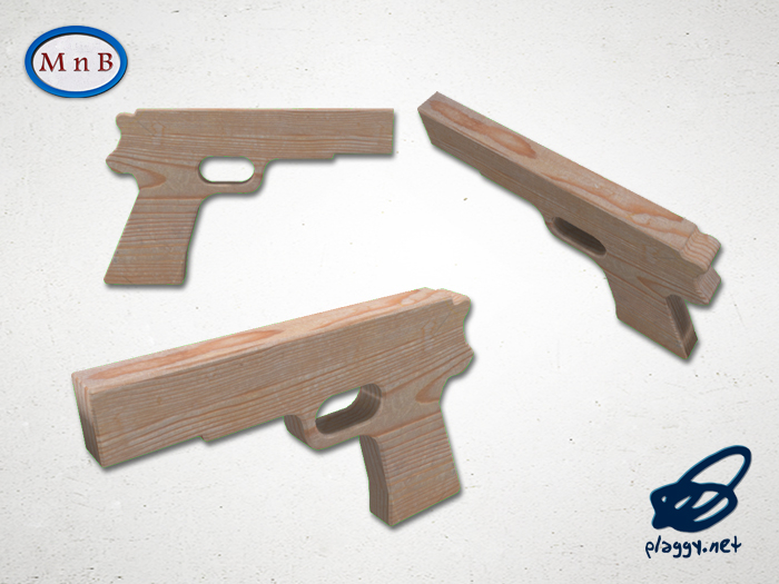 Wooden Toy Gun 2 - full permission