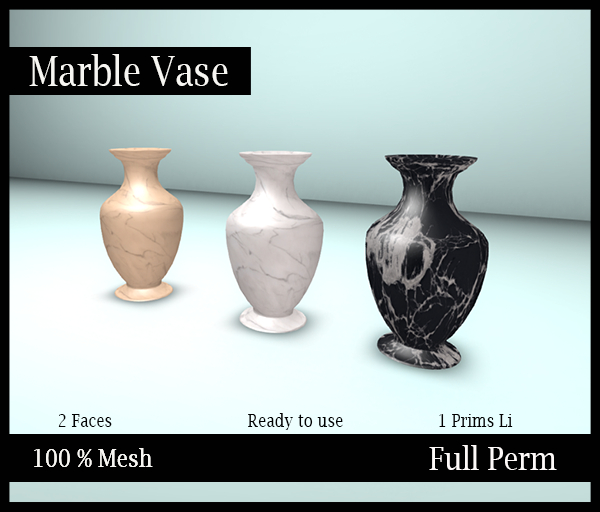 [BB] Mesh- Full Perm- Marble Vase