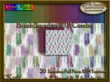 Brush Smudge #01 Combo Seamless Texture Bundle