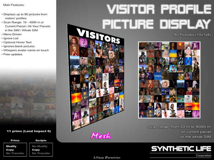 [SLC] Visitor Profile Picture Display - 80 pictures [10x1x8]