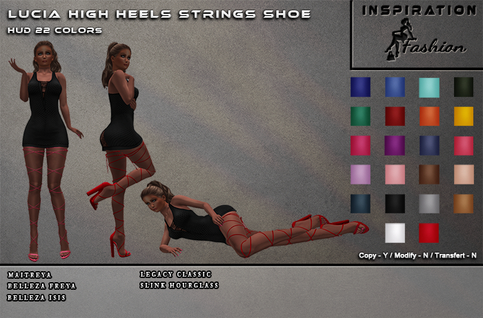 Lucia High Heels Strings Shoes