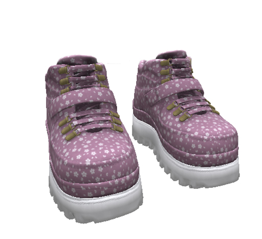 sneakers-platform prints bag