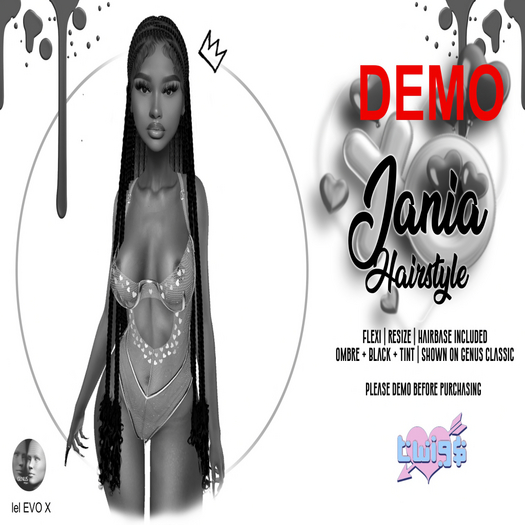 TWIG$: Jania Hairstyle [DEMO]